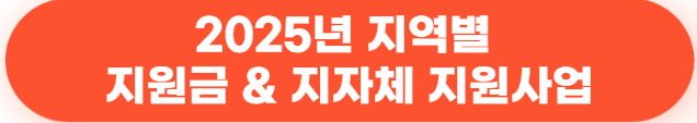 2025년 대한민국 복지·창업·사업 지원금 한눈에 보기 (신청 전 반드시 확인해야 할 큰 그림) 56 2025년 지역별 지원금 & 지자체 지원사업