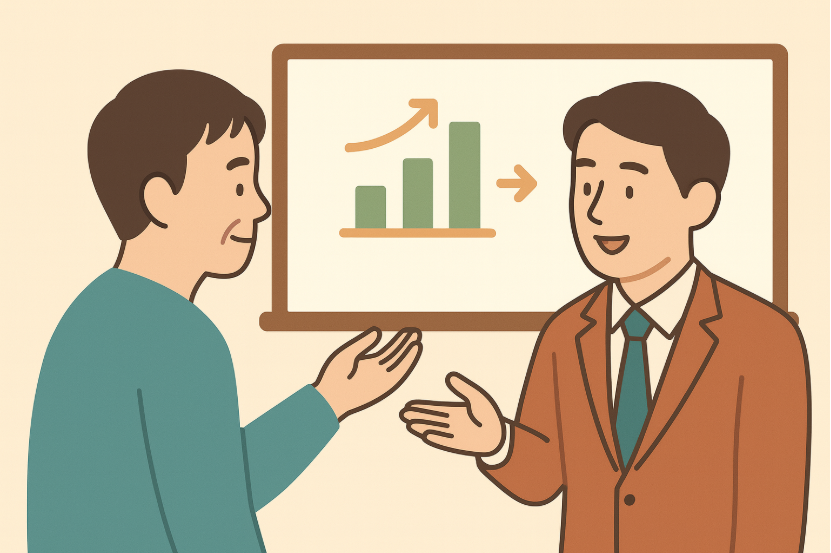 2025년 나이별 지원금 총정리 (10대부터 60대 이상까지) 156 국민내일배움카드로 재취업 교육을 받는 40·50대 중장년 일러스트