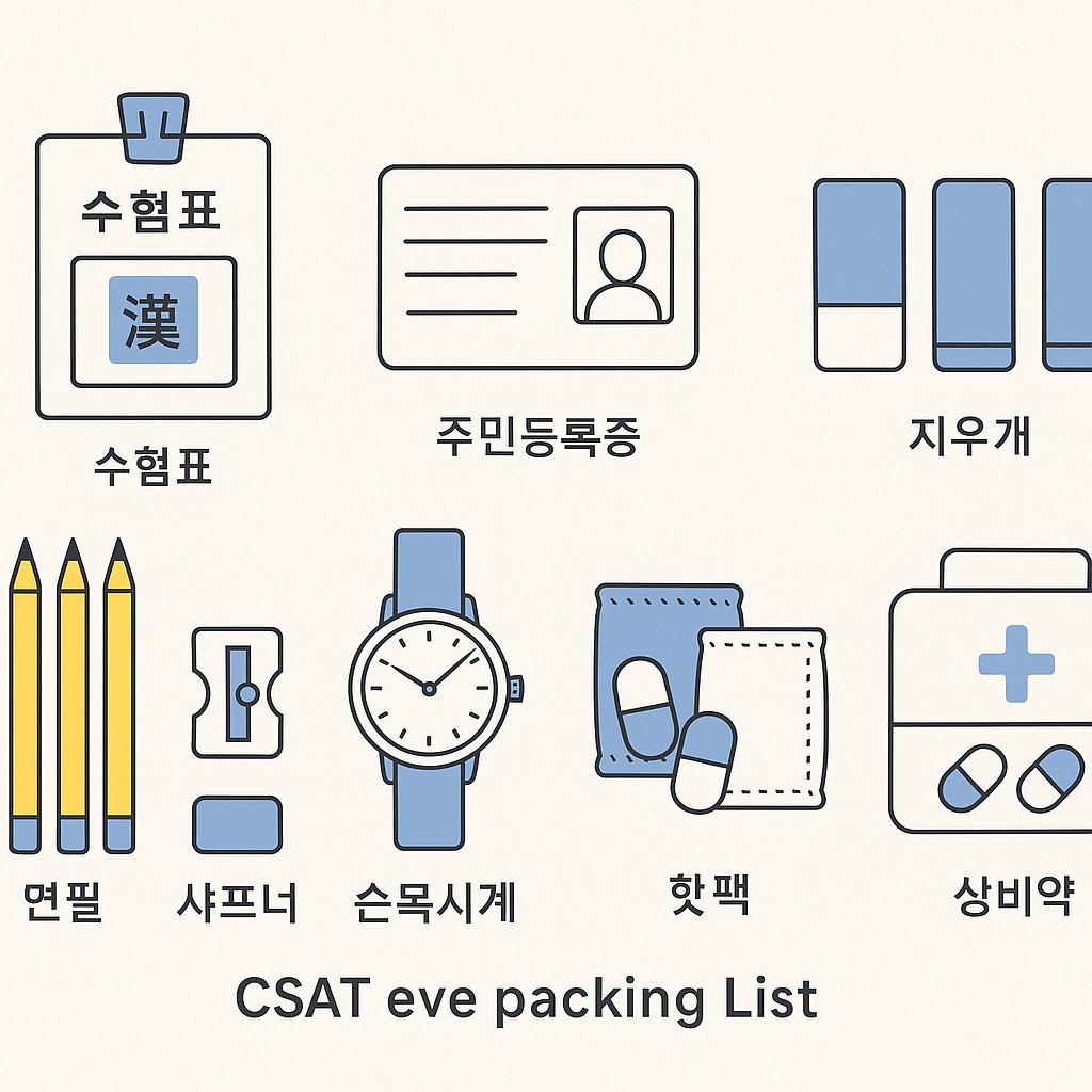 수능 전날 체크리스트로 완벽 대비하기: 준비물·동선·마음가짐까지 한 번에 36 AI제작 그림