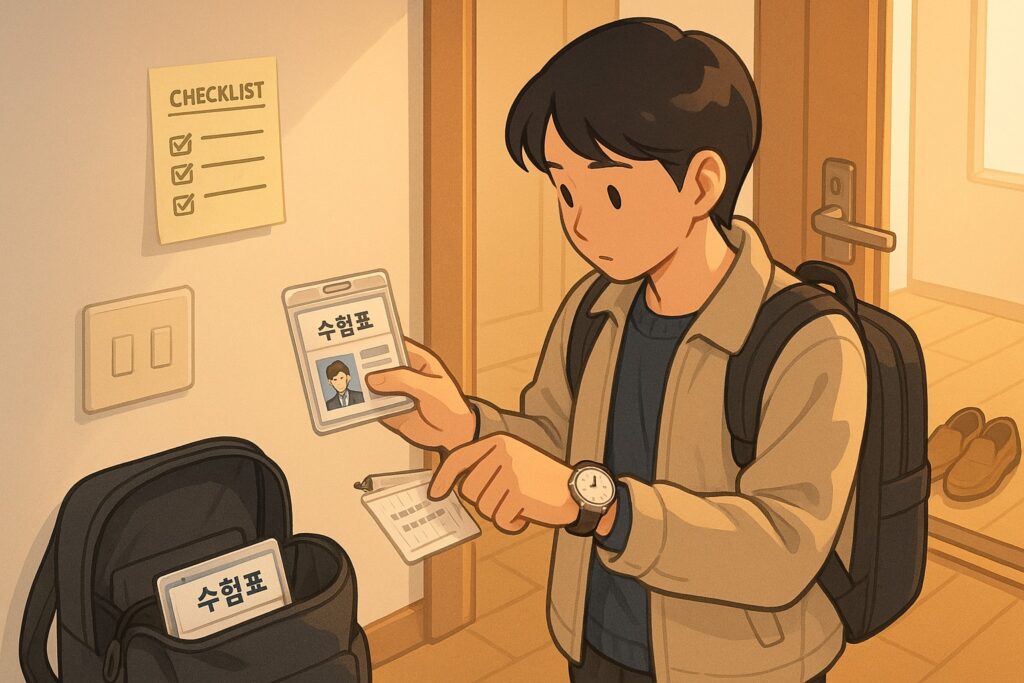 수능 전날 체크리스트로 완벽 대비하기: 준비물·동선·마음가짐까지 한 번에 40 AI제작 그림