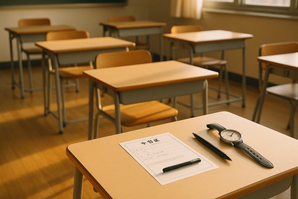 시험장 반입 금지 물품 총정리: 입실 규정부터 듣기평가 주의까지 2 ChatGPT Image 2025년 11월 12일 오후 09 01 42