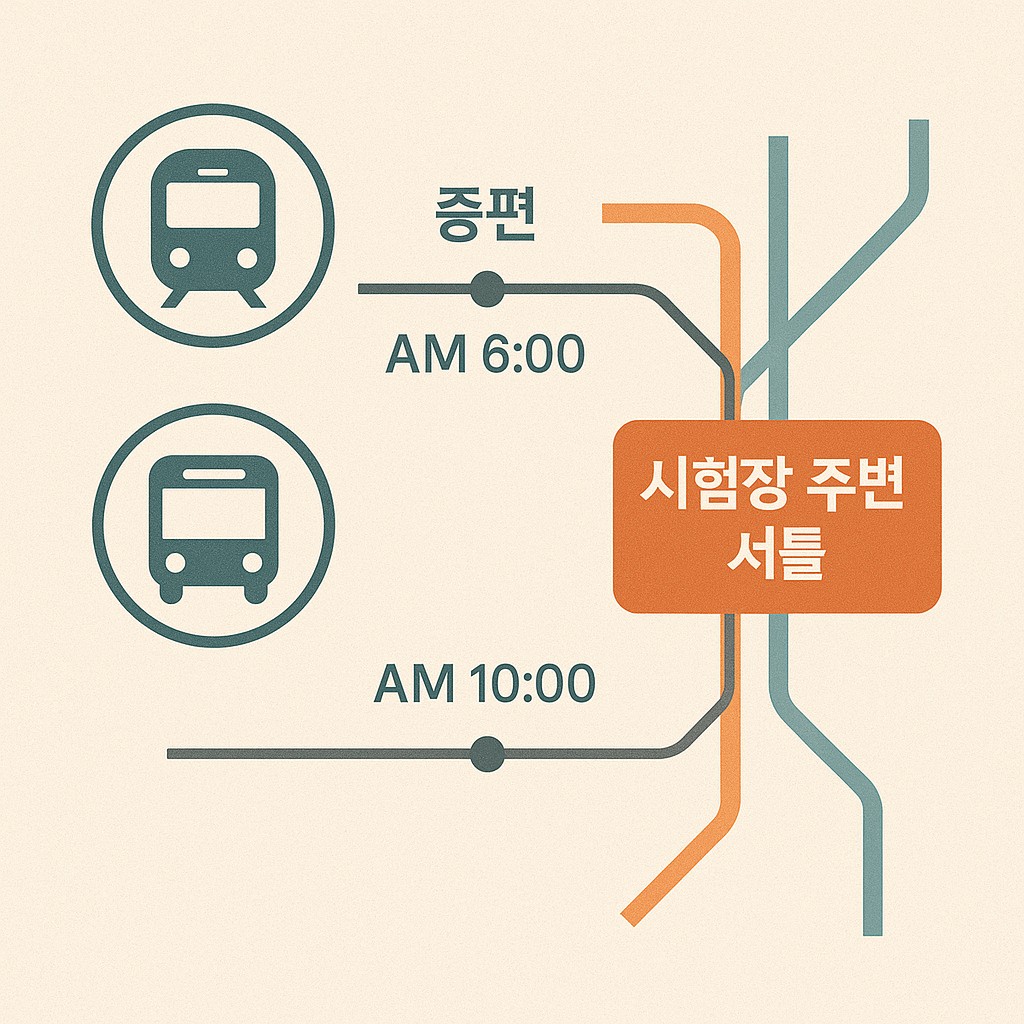 수능 교통 통제 완전 가이드: 통제 구간과 시간대 파악, 대중교통 증편·네비 경로까지 한 눈에 20 AI제작 그림