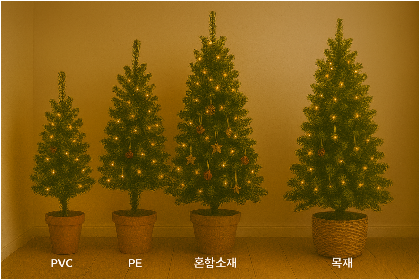 “2025년 트렌드를 반영한 내추럴 크리스마스 트리”