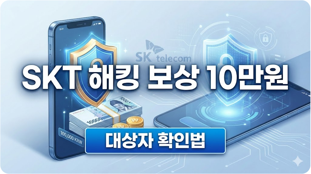 SKT 해킹 보상 10만원 대상자 확인법