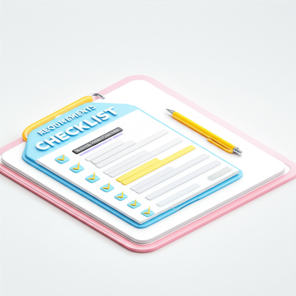 필수 구비 서류 목록