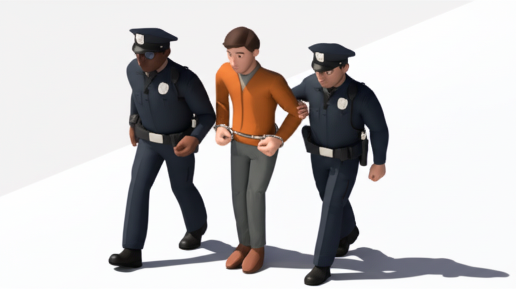 경찰의 수사 과정과 체포