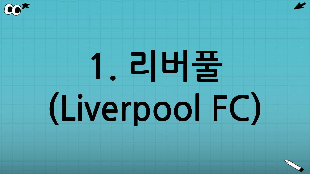 1. 리버풀 (Liverpool FC): 압도적인 화력과 전술적 진화