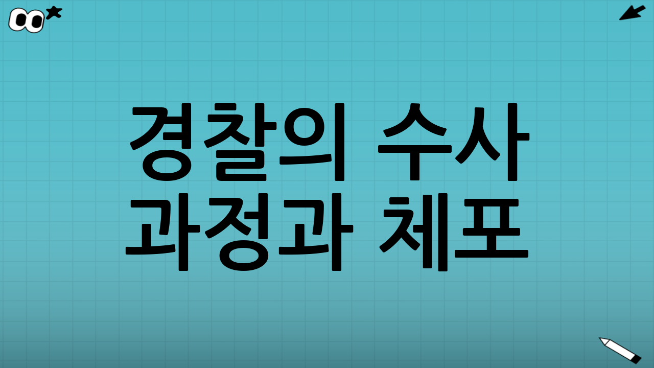 경찰의 수사 과정과 체포