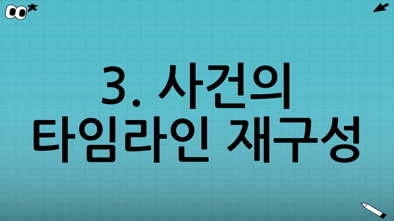 3. 사건의 타임라인 재구성