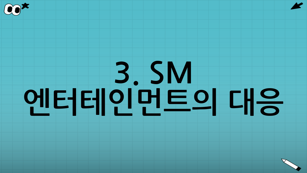 3. SM 엔터테인먼트의 대응: '손절'은 빨랐다