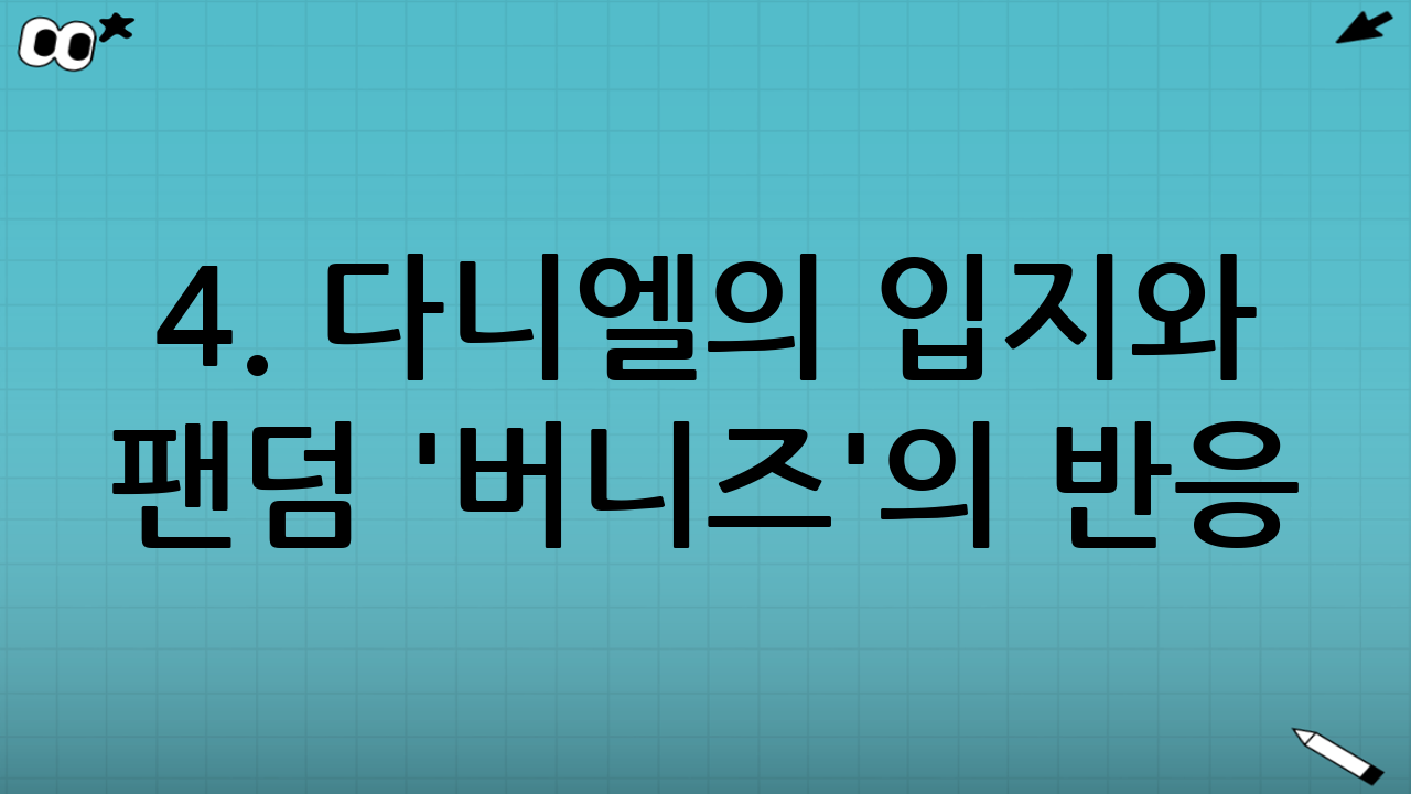 4. 다니엘의 입지와 팬덤 '버니즈'의 반응