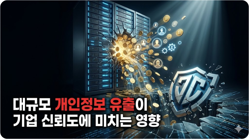 대규모 개인정보 유출이 기업 신뢰도에 미치는 영향 형상화