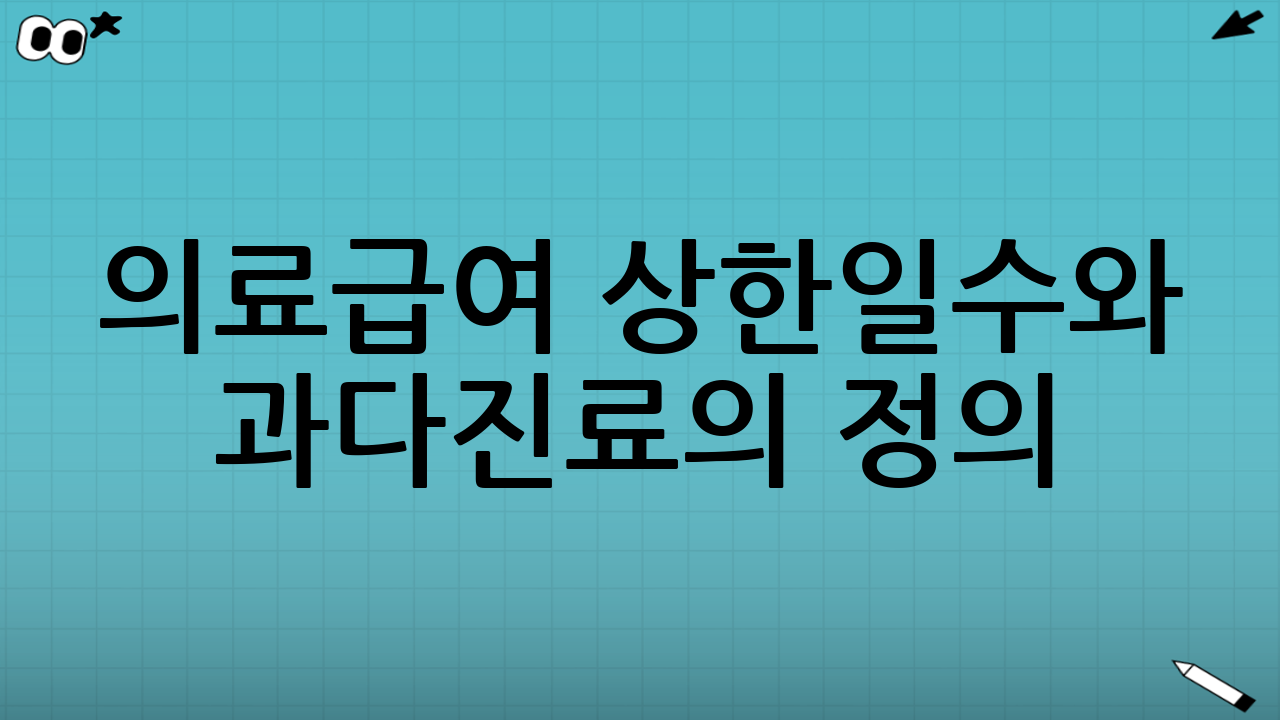의료급여 상한일수와 과다진료의 정의