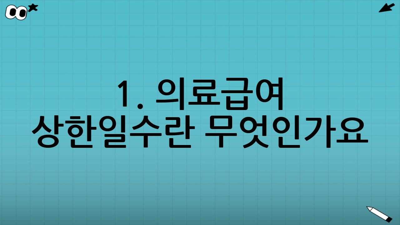 1. 의료급여 상한일수란 무엇인가요?
