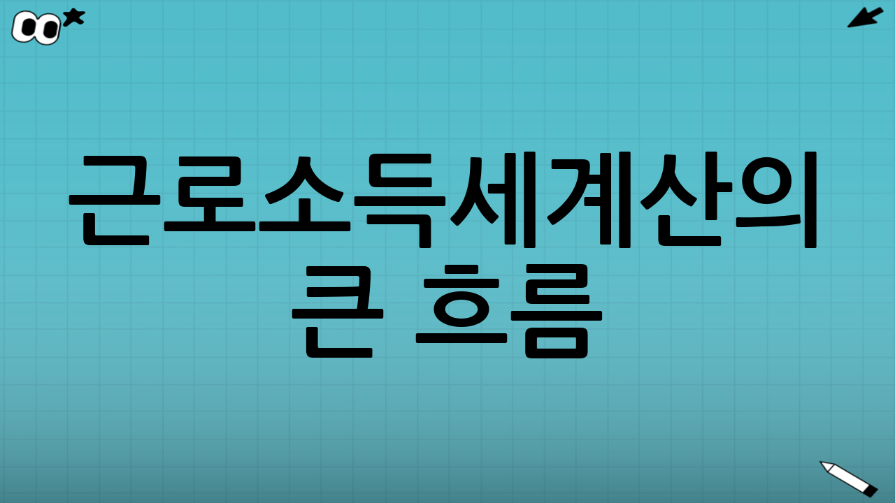 근로소득세계산의 큰 흐름(전체 그림)