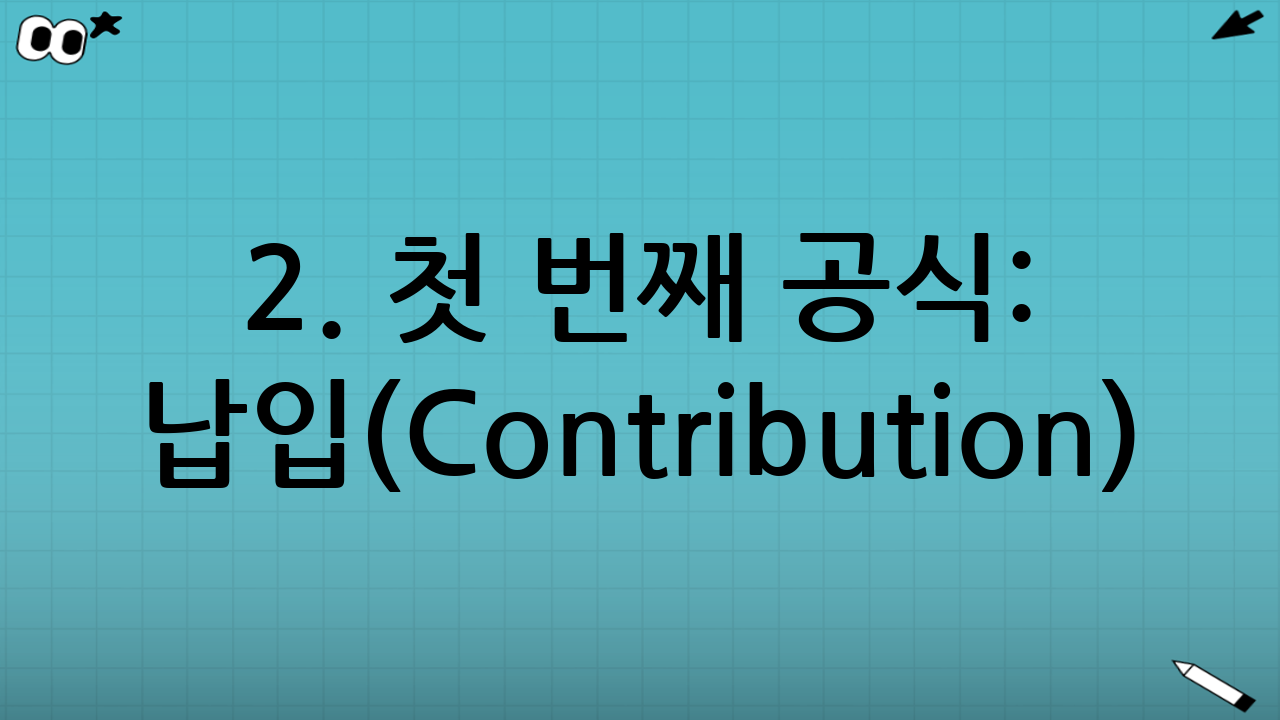 2. 첫 번째 공식: 납입(Contribution) - 세제 혜택의 극대화