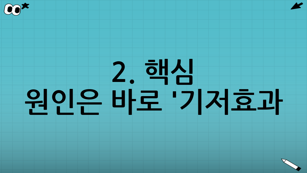 2. 핵심 원인은 바로 '기저효과(Base Effect)'