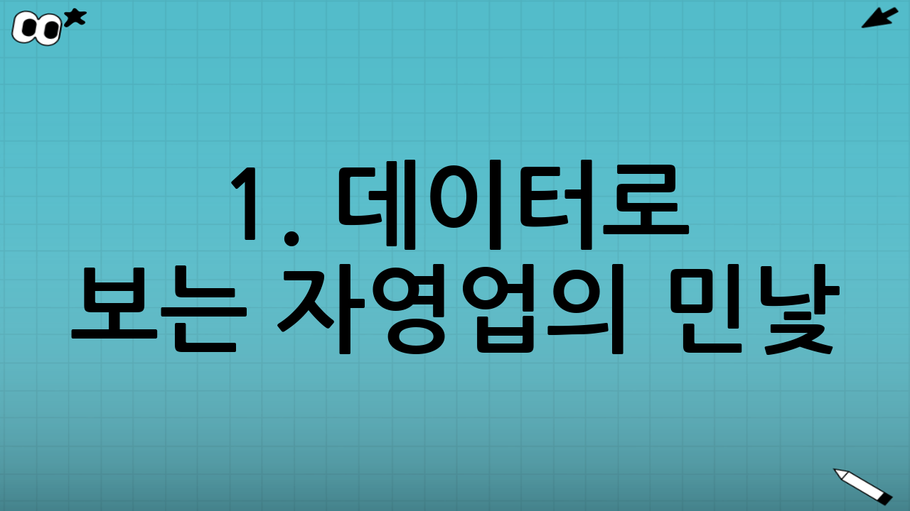 1. 데이터로 보는 자영업의 민낯: 생존율 팩트 체크
