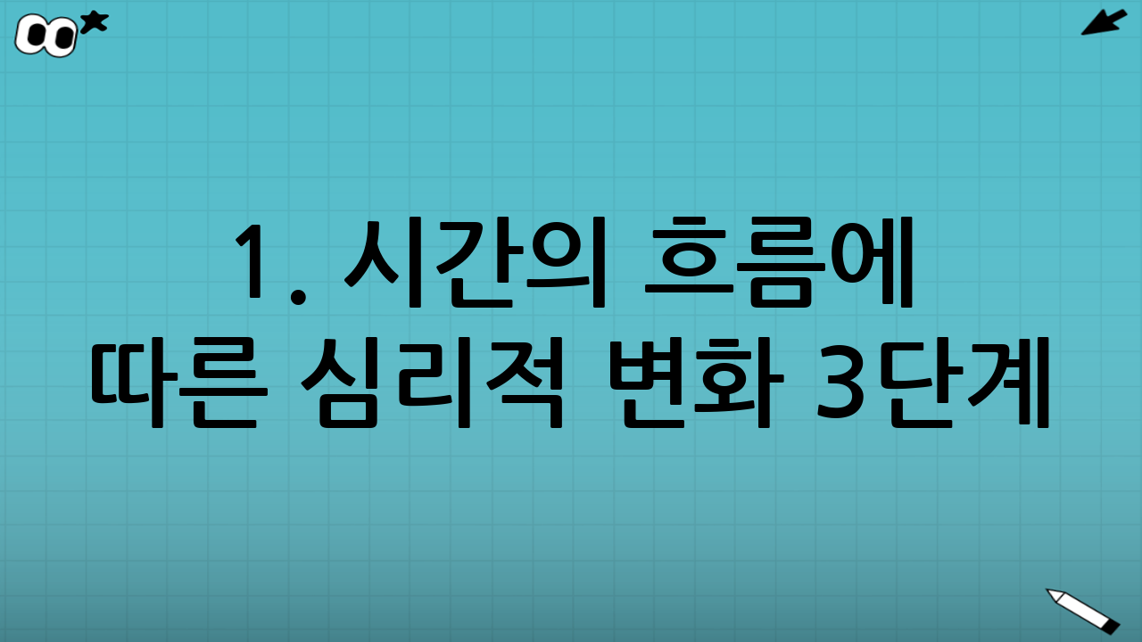 1. 시간의 흐름에 따른 심리적 변화 3단계
