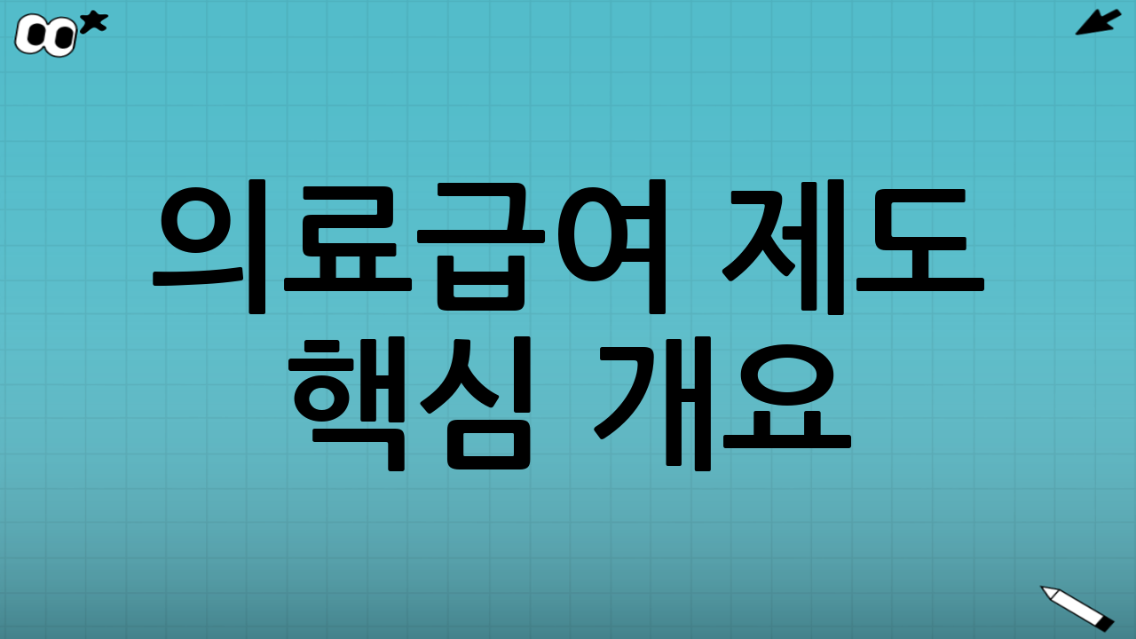 의료급여 제도 핵심 개요(간단 정리)