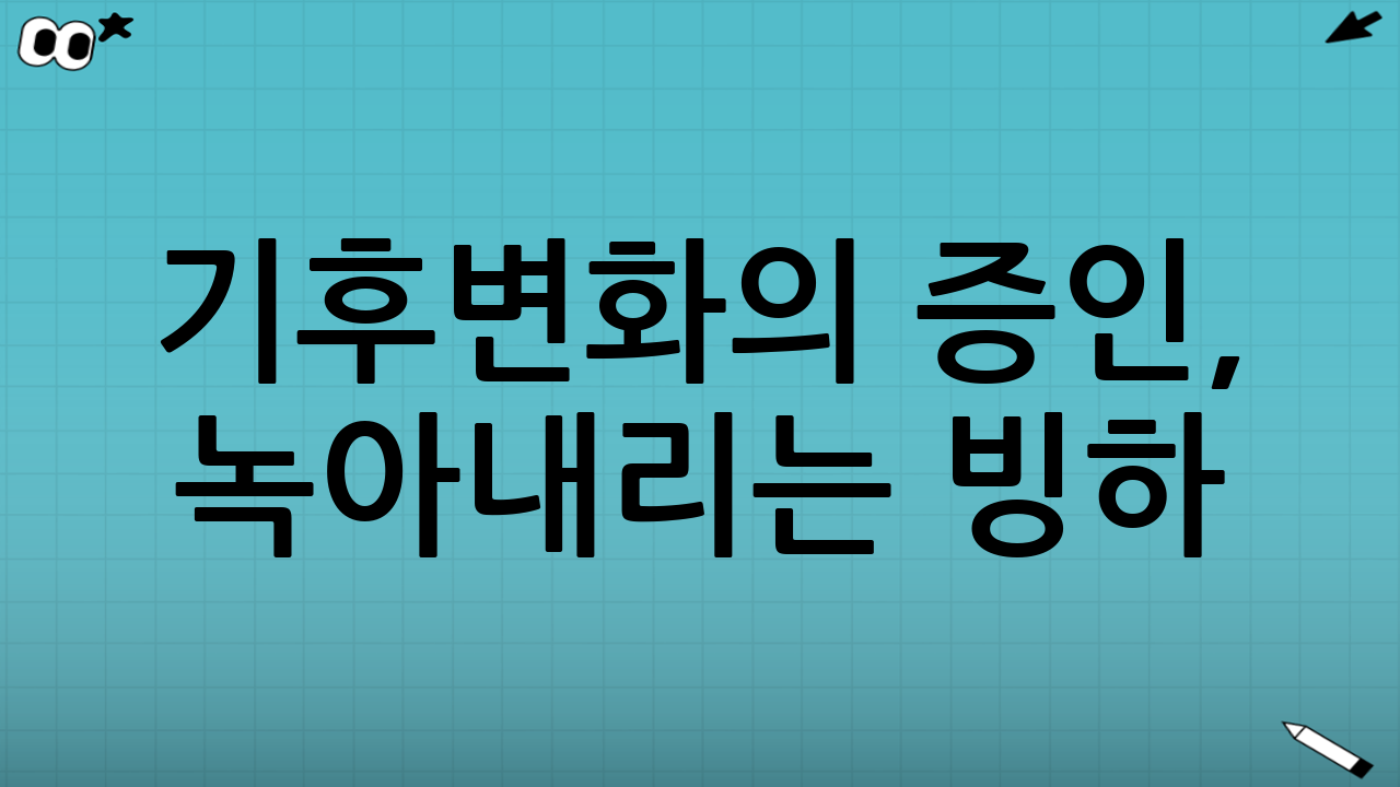기후변화의 증인, 녹아내리는 빙하