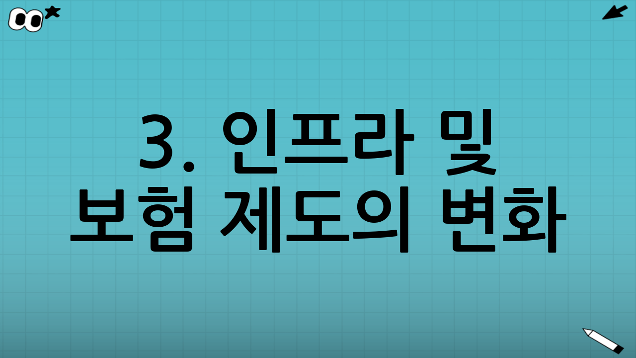 3. 인프라 및 보험 제도의 변화