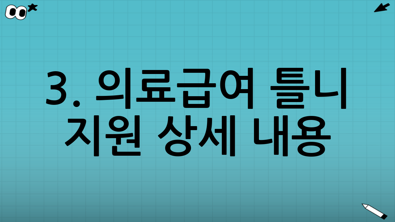 3. 의료급여 틀니 지원 상세 내용