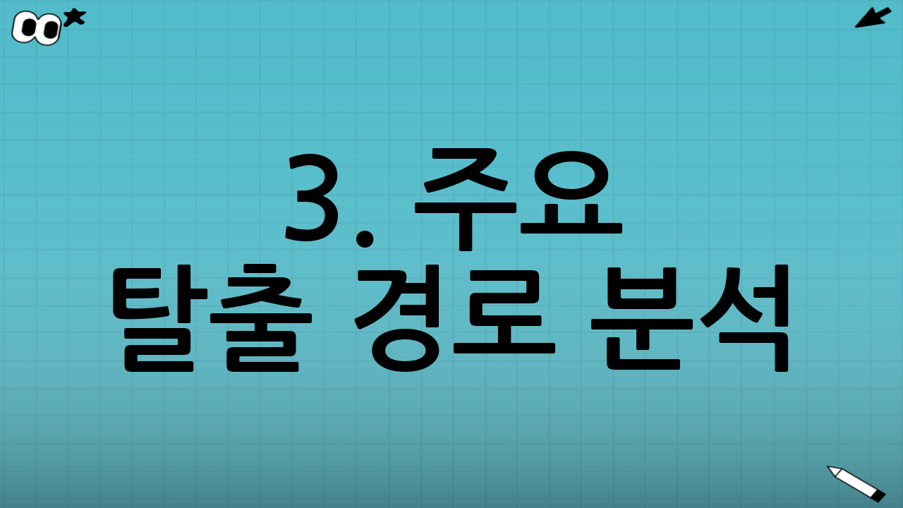 3. 주요 탈출 경로 분석: 항공 및 육로