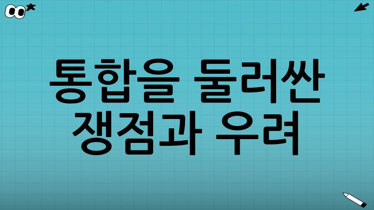 통합을 둘러싼 쟁점과 우려