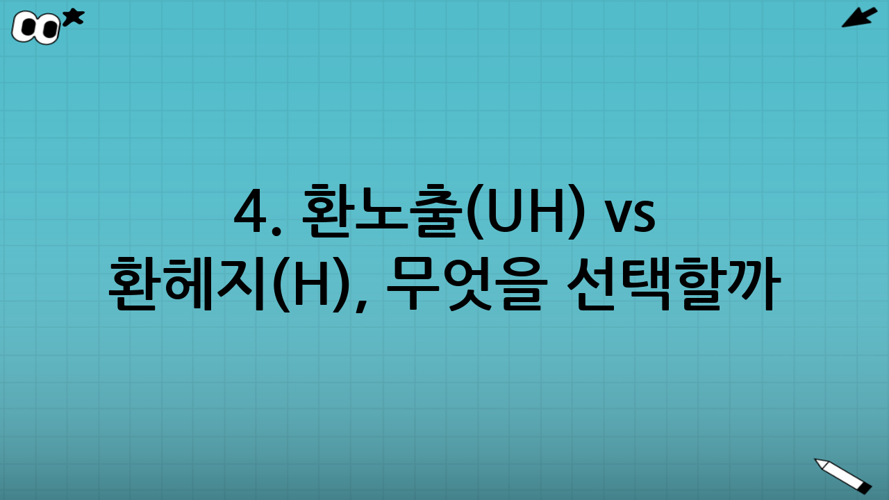 4. 환노출(UH) vs 환헤지(H), 무엇을 선택할까?