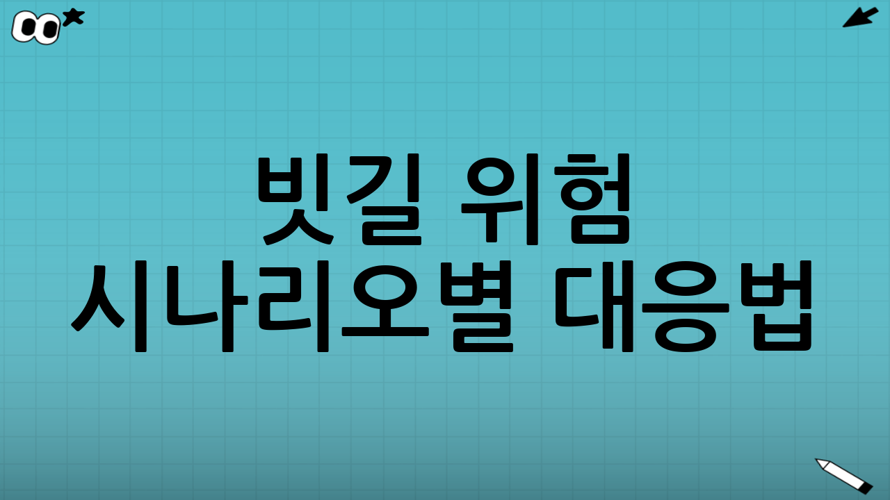 빗길 위험 시나리오별 대응법