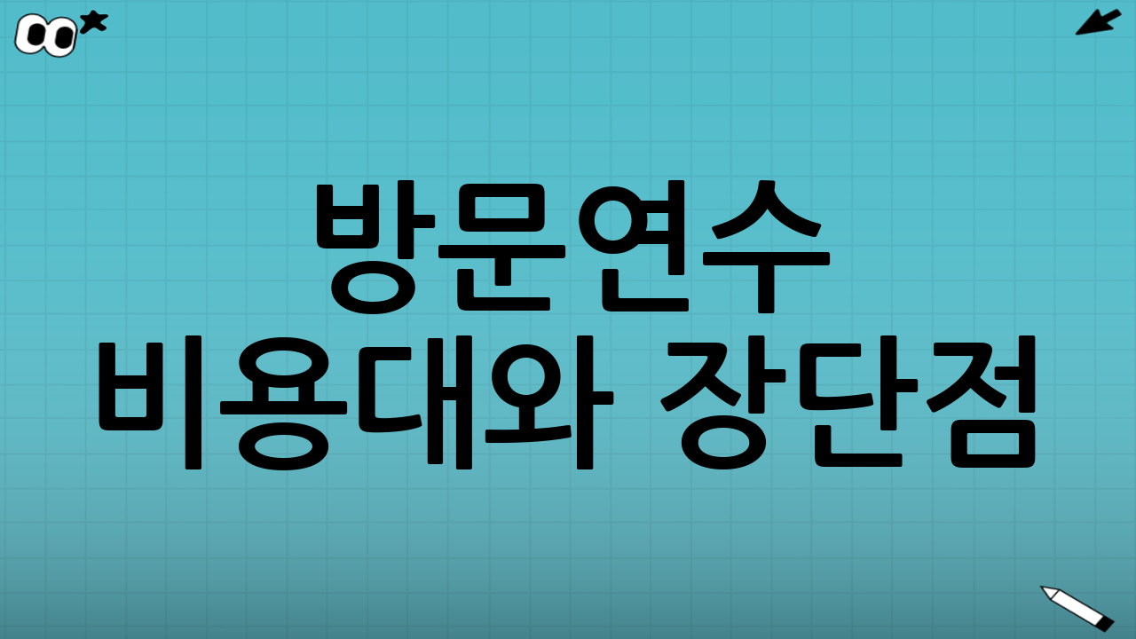 방문연수 비용대와 장단점(서울 초보에게 인기인 이유)