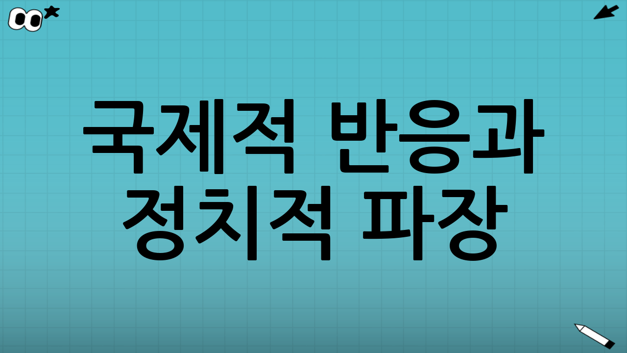 국제적 반응과 정치적 파장