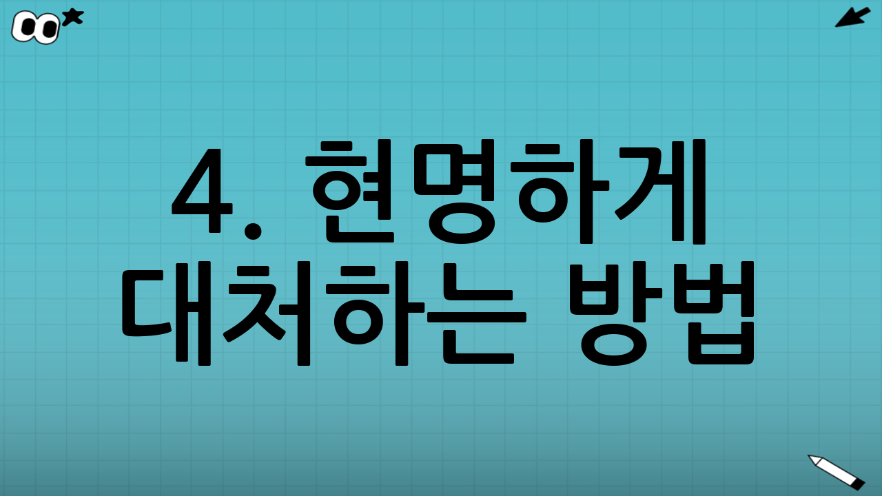 4. 현명하게 대처하는 방법 (실전 가이드)