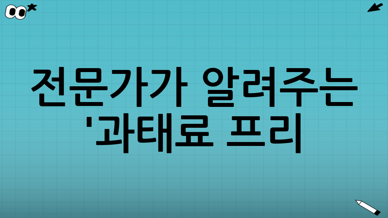 💡 전문가가 알려주는 '과태료 프리(Free)' 생존 전략