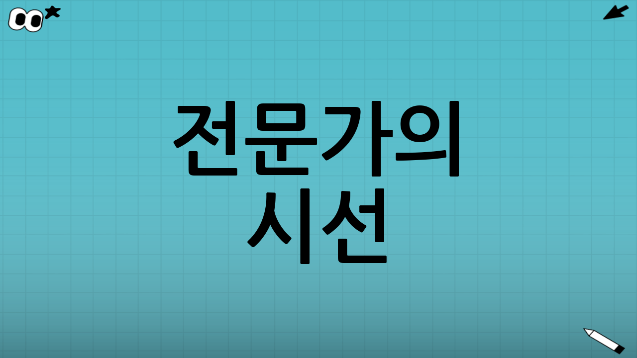 전문가의 시선: 안전을 넘어 효율로