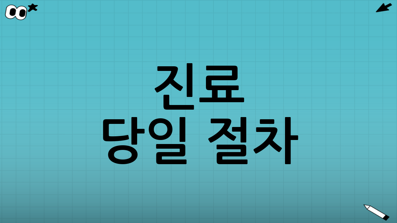 진료 당일 절차: 접수부터 수납까지