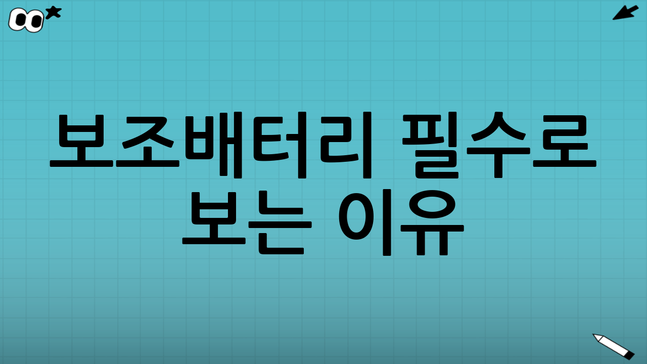 보조배터리 ‘필수’로 보는 이유: W212에서 특히 체감되는 장점
