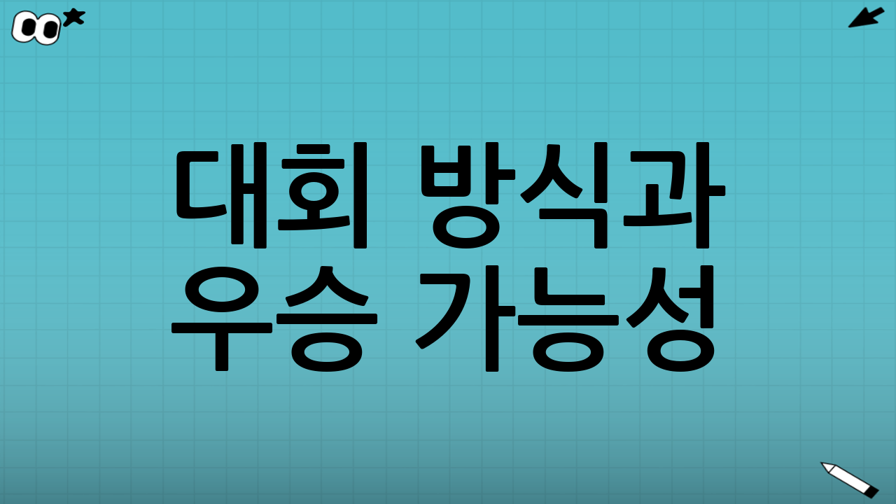 대회 방식과 우승 가능성