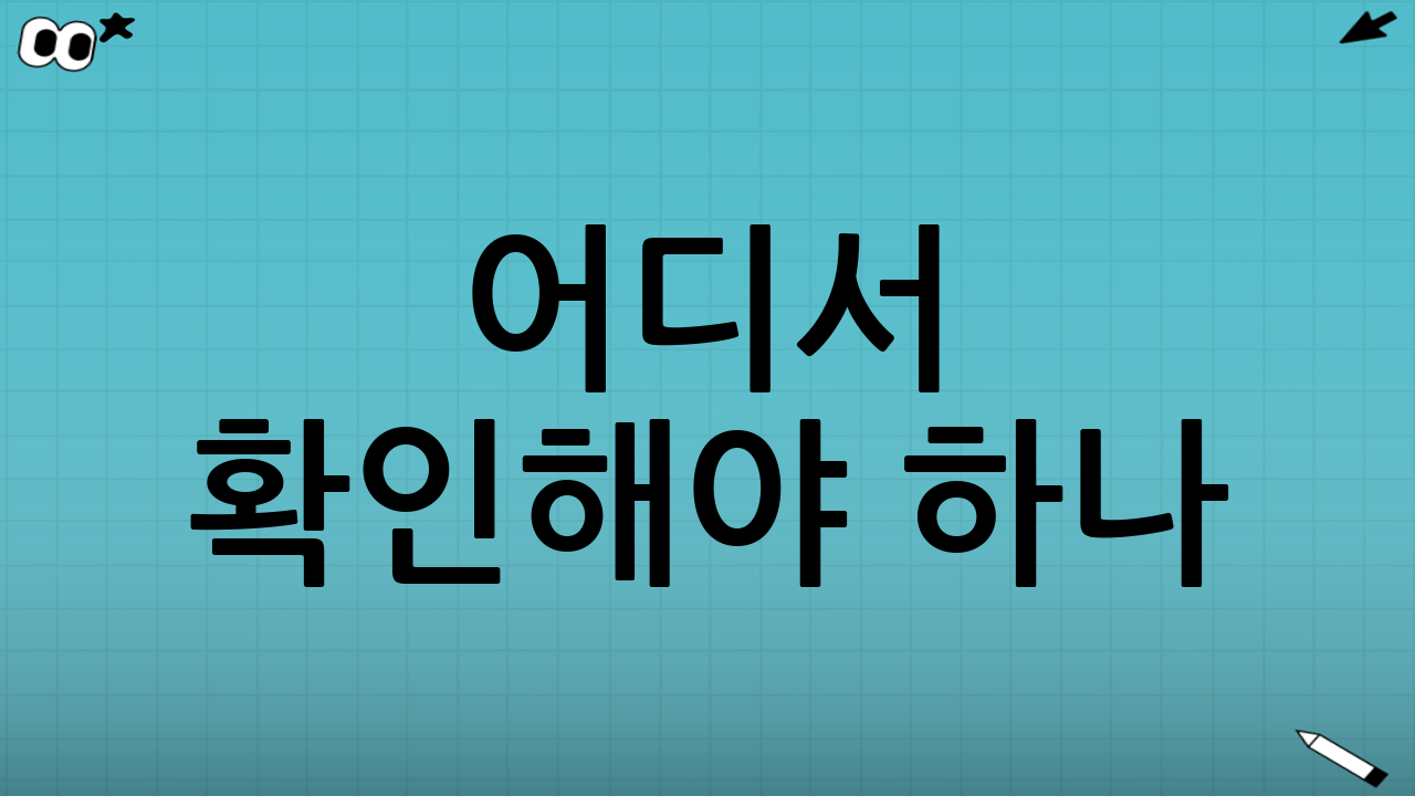 어디서 확인해야 하나: 가장 빠른 확인 루트