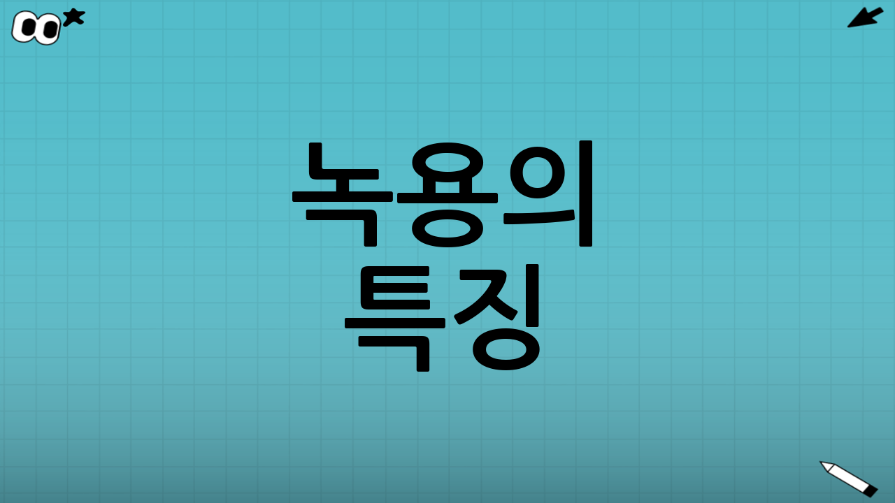 녹용의 특징: “회복·보강을 강하게”