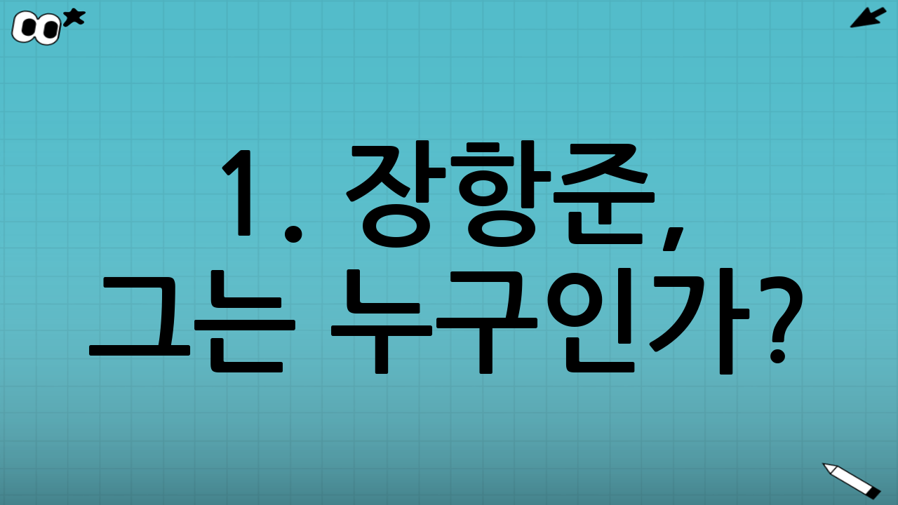 1. 장항준, 그는 누구인가? : 예능인과 감독 사이