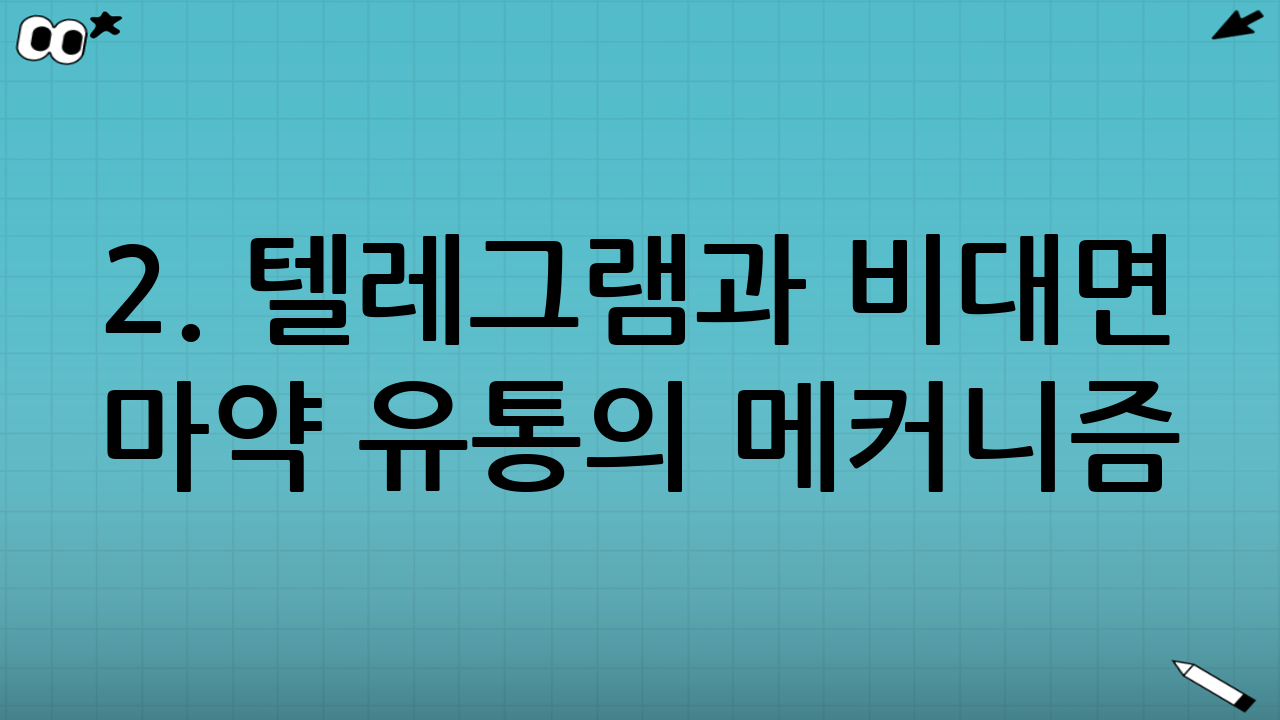 2. 텔레그램과 비대면 마약 유통의 메커니즘