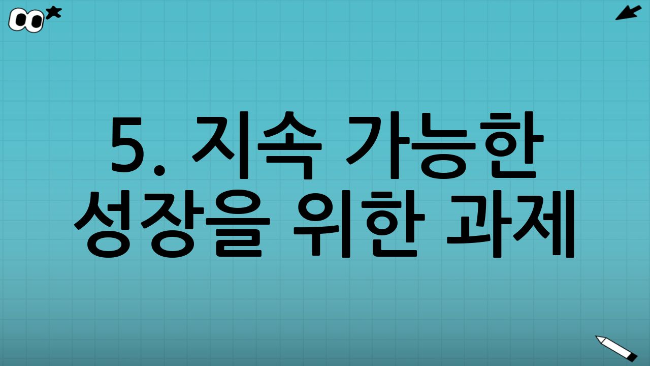 5. 지속 가능한 성장을 위한 과제